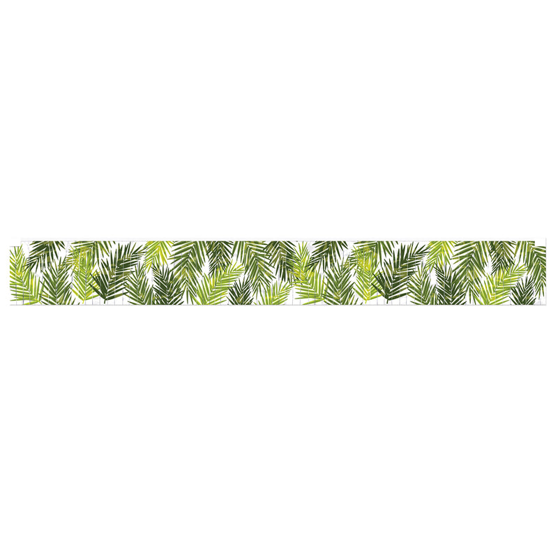 Metallic Palm Leaf Fringe Banner – 7½" x 5' – (1/Pkg) by Beistle for Luau Metallic Banners