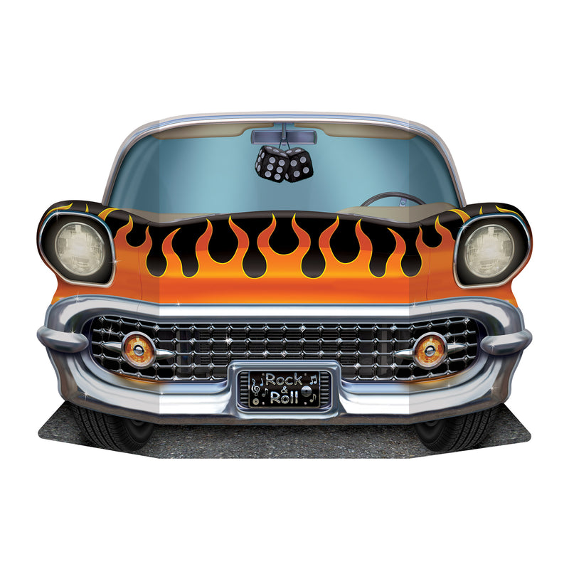 Hot Rod Photo Prop – 3' ½" x 25" – (1/Pkg) by Beistle for 50's/Rock & Roll Photo Props