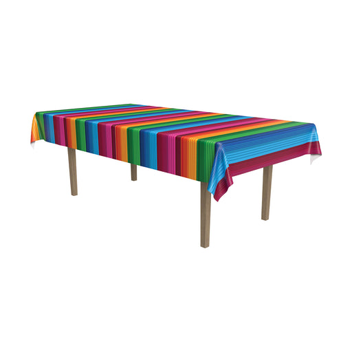 Fiesta Fabric Tablecover – 55" x 90½" – (1/Pkg) by Beistle for Fiesta/Cinco de Mayo Table Covers - Patterned