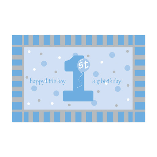Plastic 1st Birthday Floor Mat – 30" x 3' 10" – (1/Pkg) by Beistle for 1st Birthday Plastic