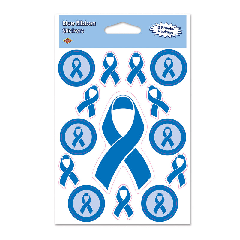 Blue Ribbon Stickers – 4" x 6" Sh – (2 Shs/Pkg) by Beistle for Blue Ribbon Stickers