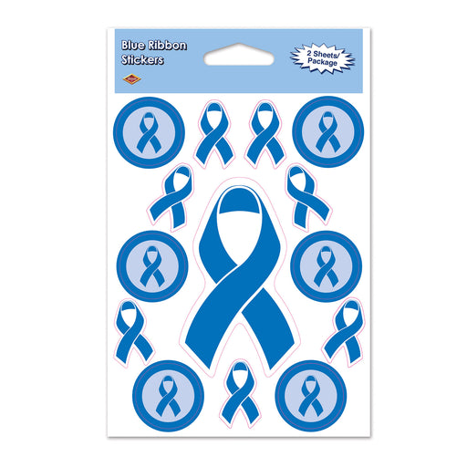 Blue Ribbon Stickers – 4" x 6" Sh – (2 Shs/Pkg) by Beistle for Blue Ribbon Stickers