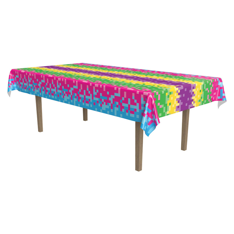 8-Bit Tablecover – 54" x 108" – (1/Pkg) by Beistle for 8-Bit Table Covers - Patterned