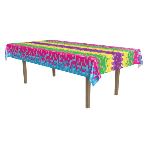 8-Bit Tablecover – 54" x 108" – (1/Pkg) by Beistle for 8-Bit Table Covers - Patterned