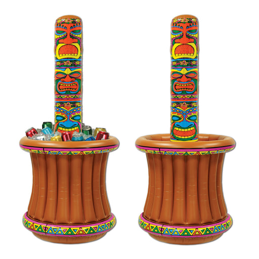 Inflatable Tiki Totem Cooler – 27"W x 5' 2"H – (1/Pkg) by Beistle for Luau Inflatables