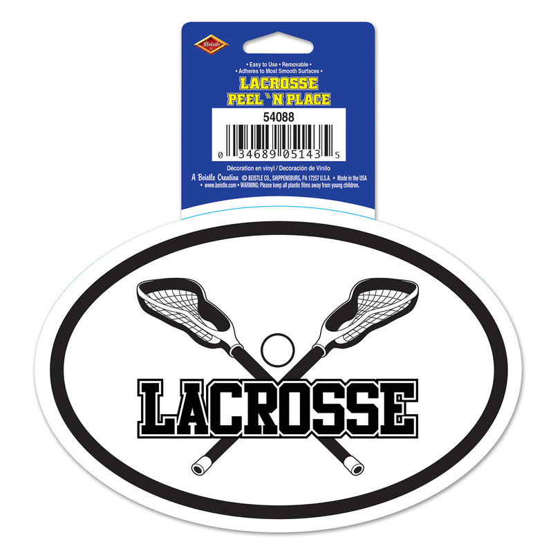 Lacrosse Peel 'N Place – 6" Sh – (1/Sh) by Beistle for Sports Peel 'N Place