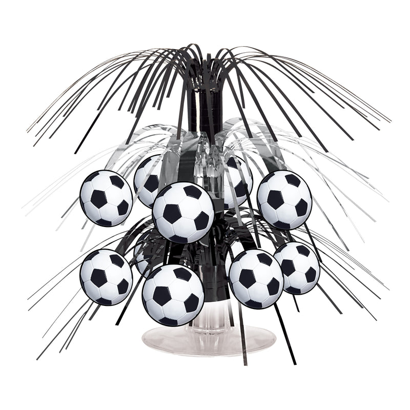 Soccer Ball Mini Cascade Centerpiece – 7½" – (1/Pkg) by Beistle for Soccer Icon Cascades