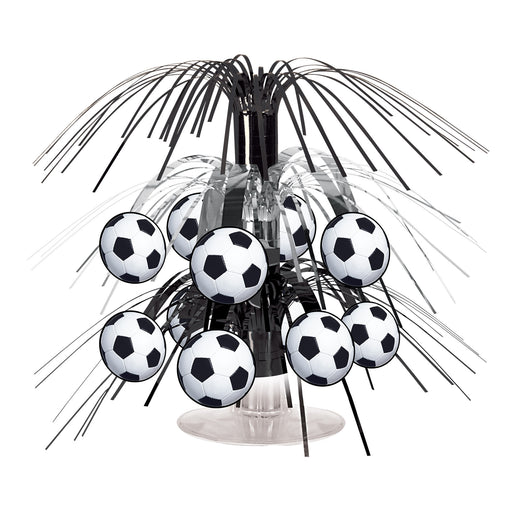 Soccer Ball Mini Cascade Centerpiece – 7½" – (1/Pkg) by Beistle for Soccer Icon Cascades