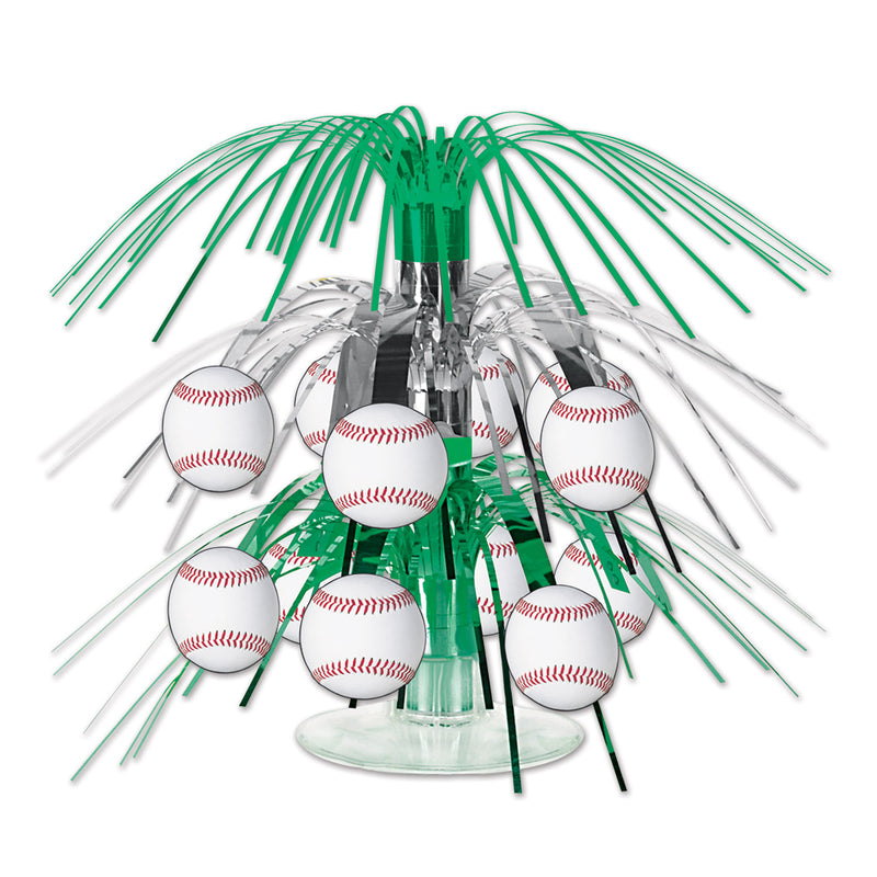 Baseball Mini Cascade Centerpiece – 7½" – (1/Pkg)