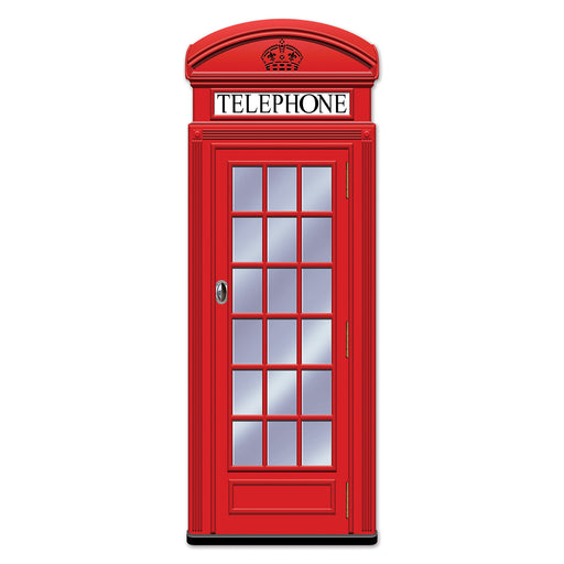 Jointed Phone Box – 5' – (1/Pkg) by Beistle for British Printed One Side
