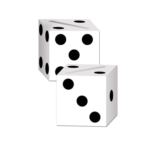 Dice Card Boxes – 6½" x 6½" – (2/Pkg) by Beistle for Casino Gift Card Boxes