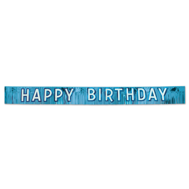 Metallic Happy Birthday Banner – 10" x 9' – (1/Pkg) by Beistle for Birthday Metallic Banners