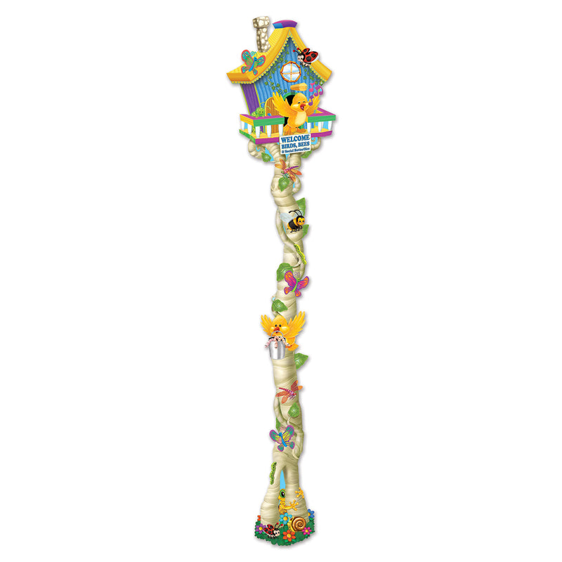 Jointed Spring Birdhouse – 5' 8" – (1/Pkg) by Beistle for Spring/Summer Printed One Side