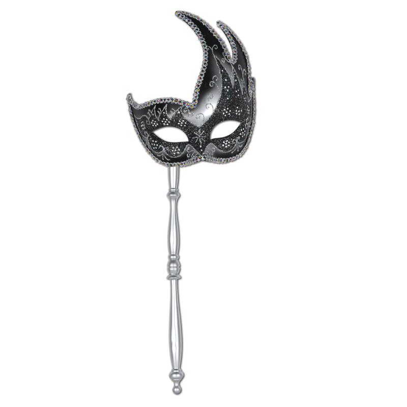 Glittered Mask w/Stick