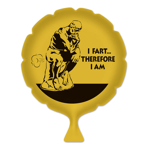 I Fart... Therefore I Am Whoopee Cushion – 8" – (1/Pkg) by Beistle for General Occasion Whoopee Cushions