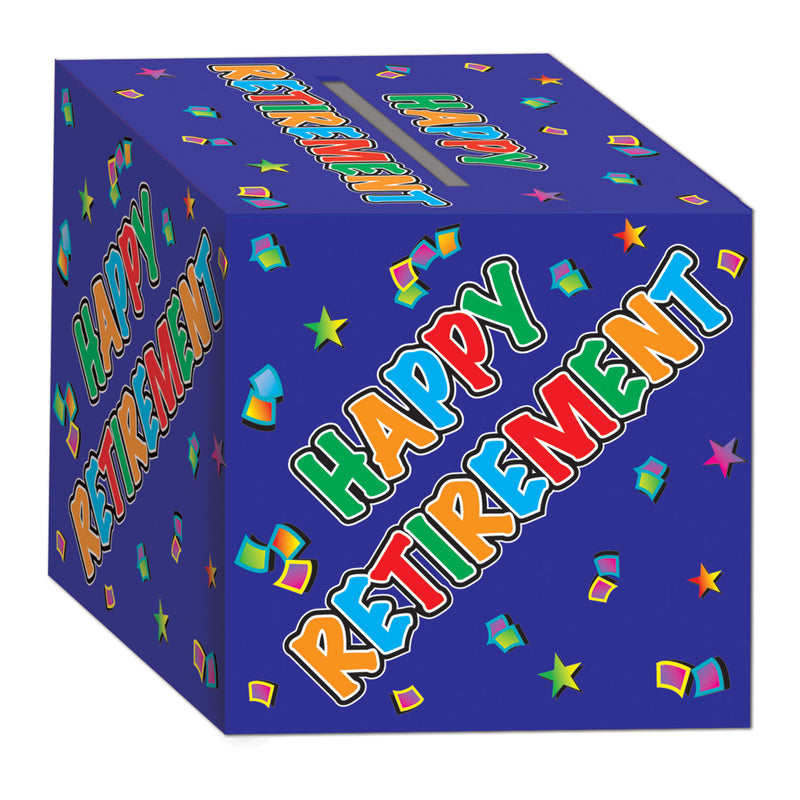 Retirement Card Box – 12" x 12" – (1/Pkg) by Beistle for Retirement Gift Card Boxes