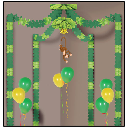 Jungle Monkey Party Canopy – (1/Pkg) by Beistle for Jungle Party Canopy