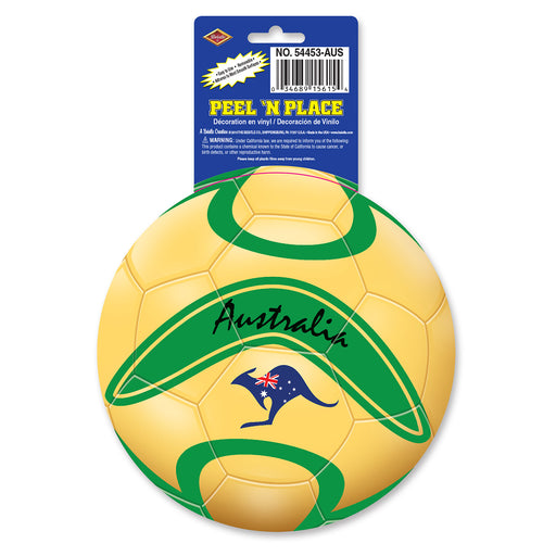 Peel 'N Place - Australia – 5¼" Sh – (1/Sh) by Beistle for Soccer Peel 'N Place