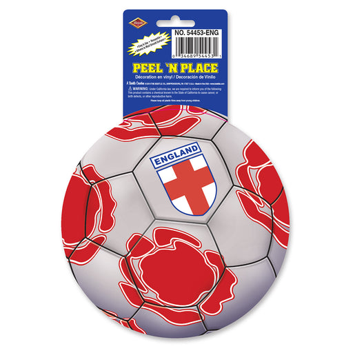 Peel 'N Place - England – 5¼" Sh – (1/Sh) by Beistle for Soccer Peel 'N Place