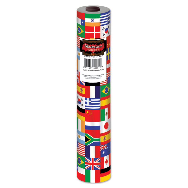 International FlagTable Roll – 40" x 100' – (1/Pkg) by Beistle for International Table Rolls