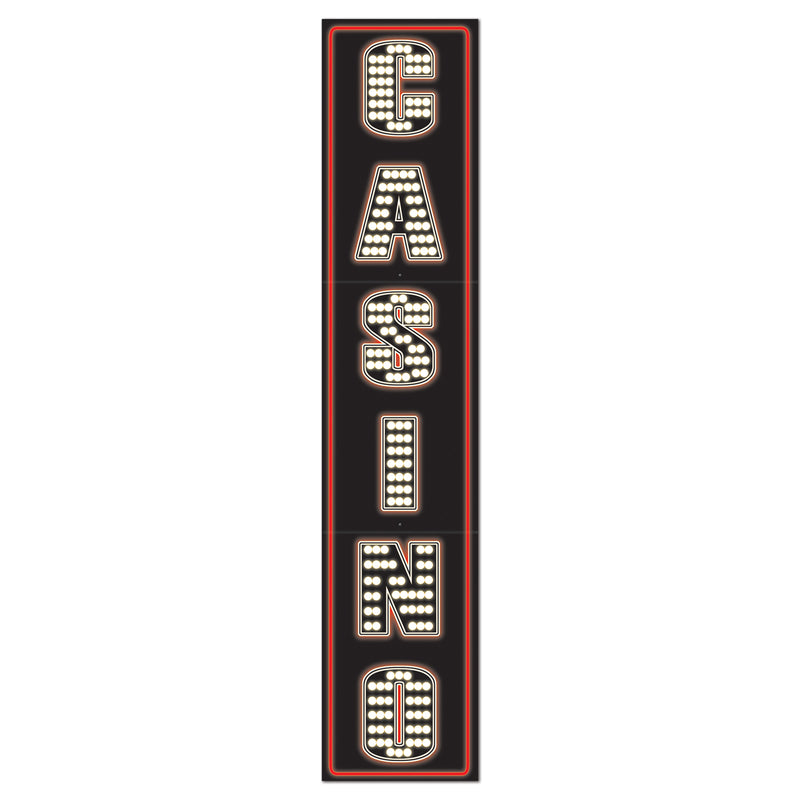 Jointed Casino Pull-Down Cutout – 6' – (1/Pkg) by Beistle for Casino Printed Both Sides