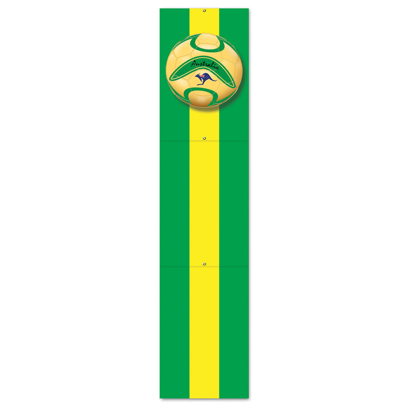 Jointed Pull-Down Cutout - Australia – 5' – (1/Pkg) by Beistle for Soccer Printed One Side