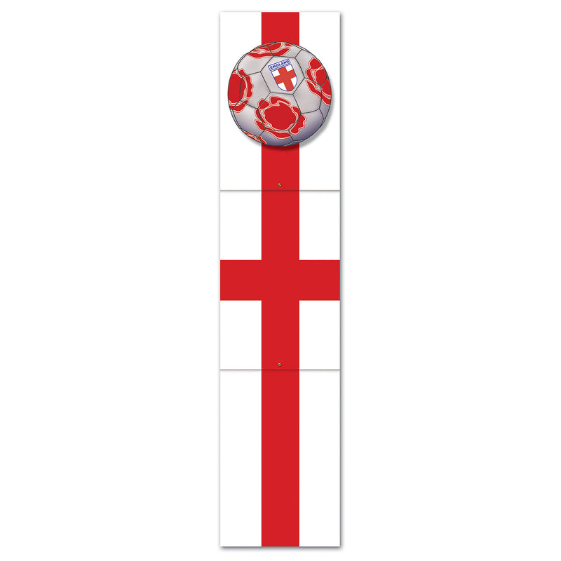 Jointed Pull-Down Cutout - England – 5' – (1/Pkg) by Beistle for Soccer Printed One Side