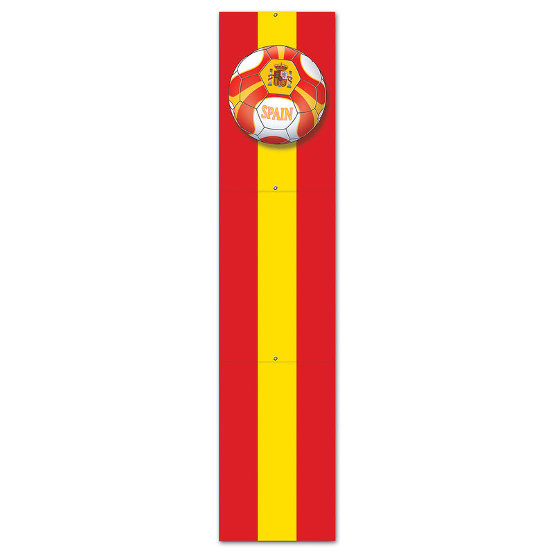 Jointed Pull-Down Cutout - Spain – 5' – (1/Pkg) by Beistle for Soccer Printed One Side