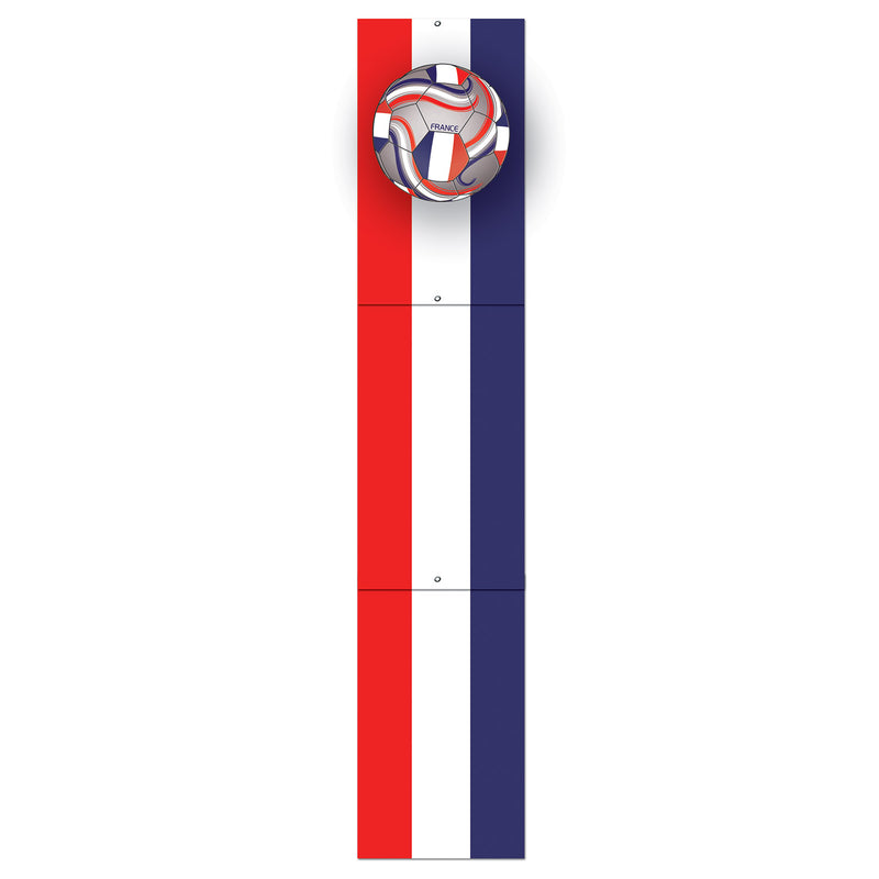 Jointed Pull-Down Cutout - France – 5' – (1/Pkg) by Beistle for Soccer Printed One Side
