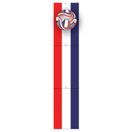 Jointed Pull-Down Cutout - France – 5' – (1/Pkg) by Beistle for Soccer Printed One Side