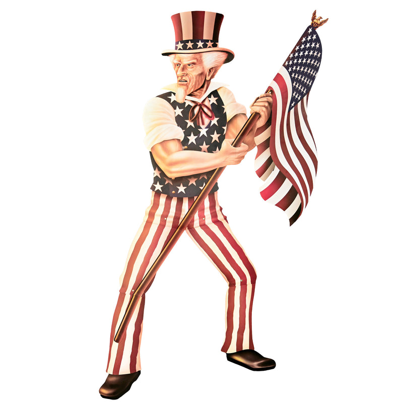 Jointed Uncle Sam – 5' 6" – (1/Pkg) by Beistle for Patriotic Printed One Side