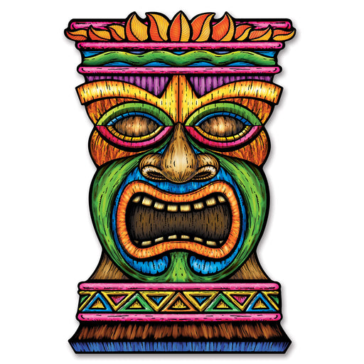 Jumbo Tiki Cutout – 3' by Beistle for Luau Printed