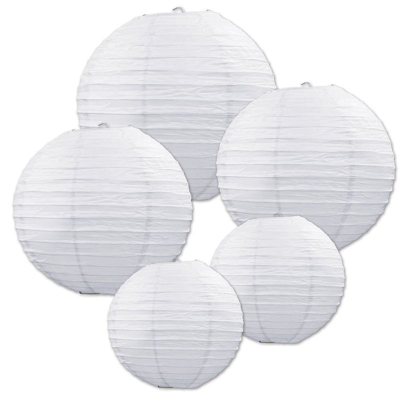 Paper Lantern Assortment – Asstd – (5/Pkg) by Beistle for Wedding Lanterns