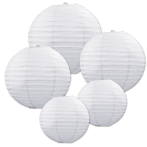 Paper Lantern Assortment – Asstd – (5/Pkg) by Beistle for Wedding Lanterns