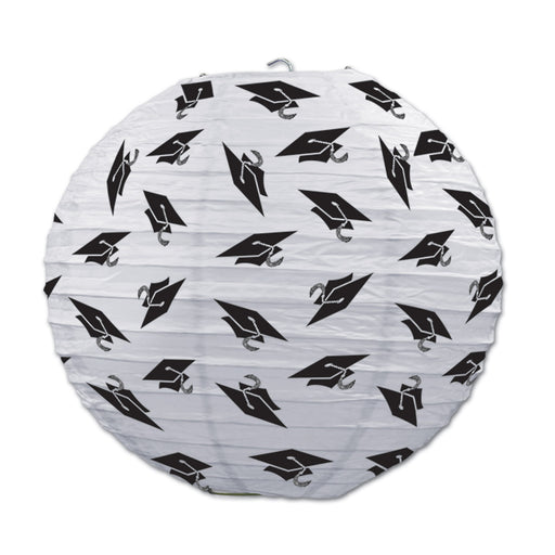 Grad Cap Paper Lanterns – 9½" – (3/Pkg) by Beistle for Graduation Lanterns
