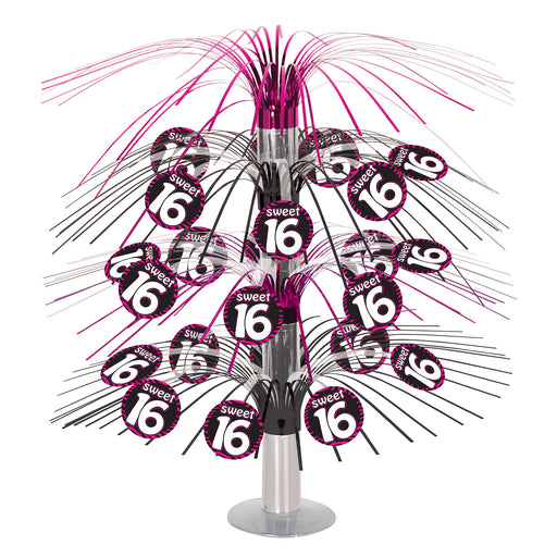Sweet 16 Cascade Centerpiece – 18" – (1/Pkg) by Beistle for Sweet 16 Icon Cascades