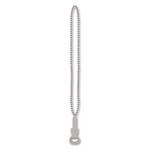 Beads w/Bottle Opener – 36" – (1/Card) by Beistle for General Occasion Beads with Medallion