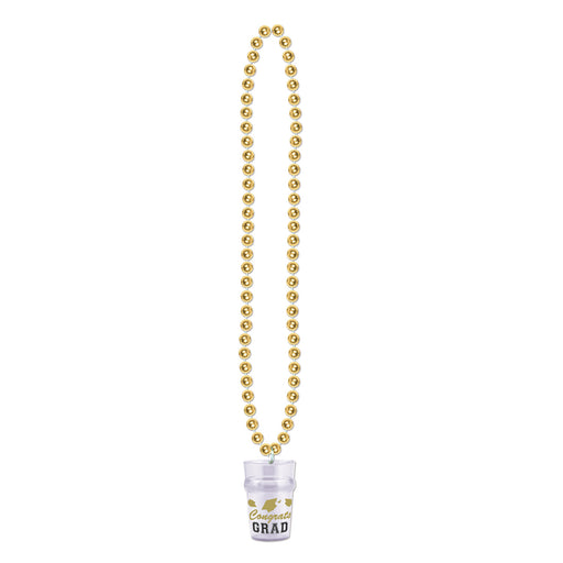 Beads w/Grad Glass – 33"/2½ Oz – (1/Card) by Beistle for Graduation Beads with Medallion