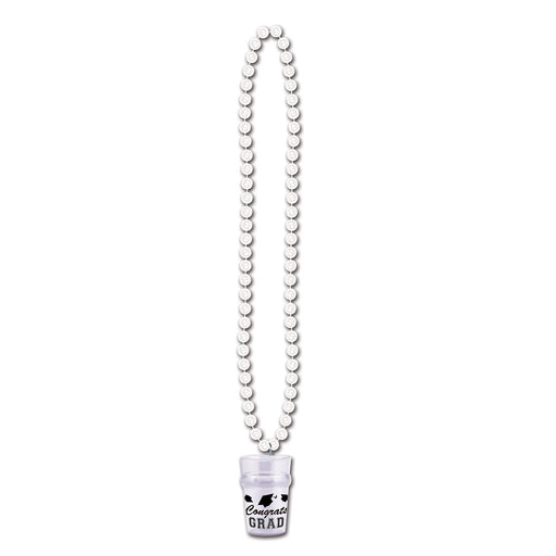 Beads w/Grad Glass – 33"/2½ Oz – (1/Card) by Beistle for Graduation Beads with Medallion