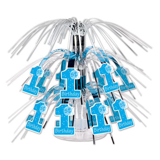 "1st" Birthday Mini Cascade Centerpiece – 7½" – (1/Pkg) by Beistle for 1st Birthday Icon Cascades