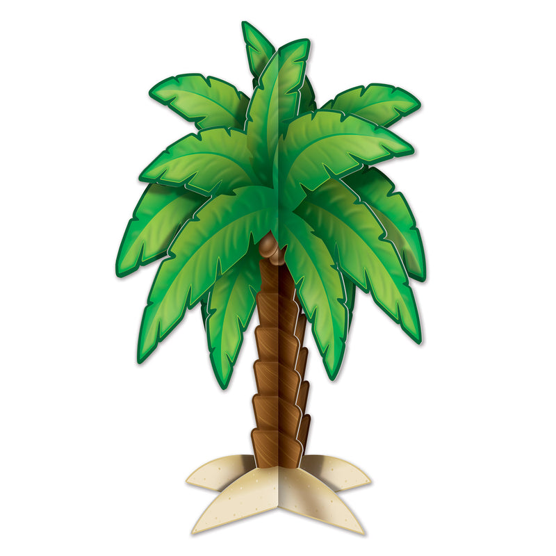 3-D Palm Tree Centerpiece – 11¾" – (1/Pkg) by Beistle for Luau 3-D
