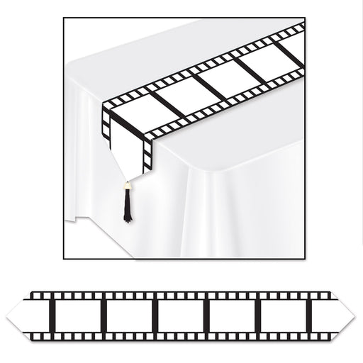 Printed Filmstrip Table Runner – 11" x 6' – (1/Pkg) by Beistle for Awards Night Table Runners - Printed