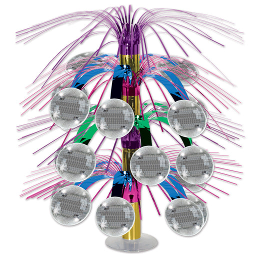 Disco Ball Cascade Centerpiece – 18" – (1/Pkg) by Beistle for 70's Icon Cascades