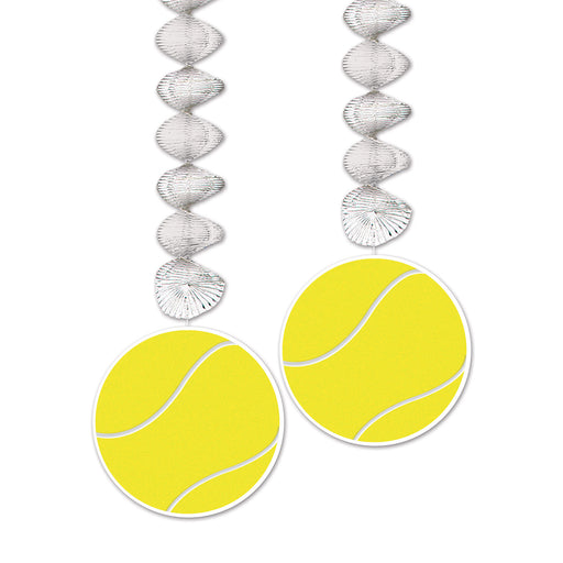 Tennis Ball Danglers – 30" – (2/Pkg) by Beistle for Tennis Danglers