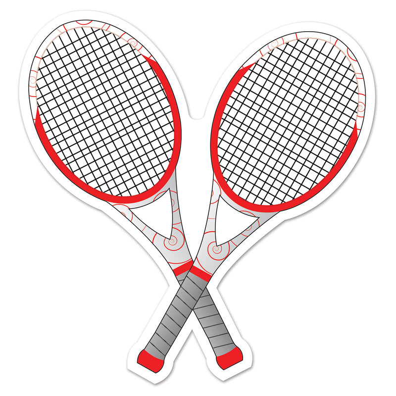 Tennis Racquets Cutout – 10" – (1/Card)