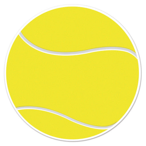 Tennis Ball Cutout – 10" – (1/Card) by Beistle for Tennis Printed