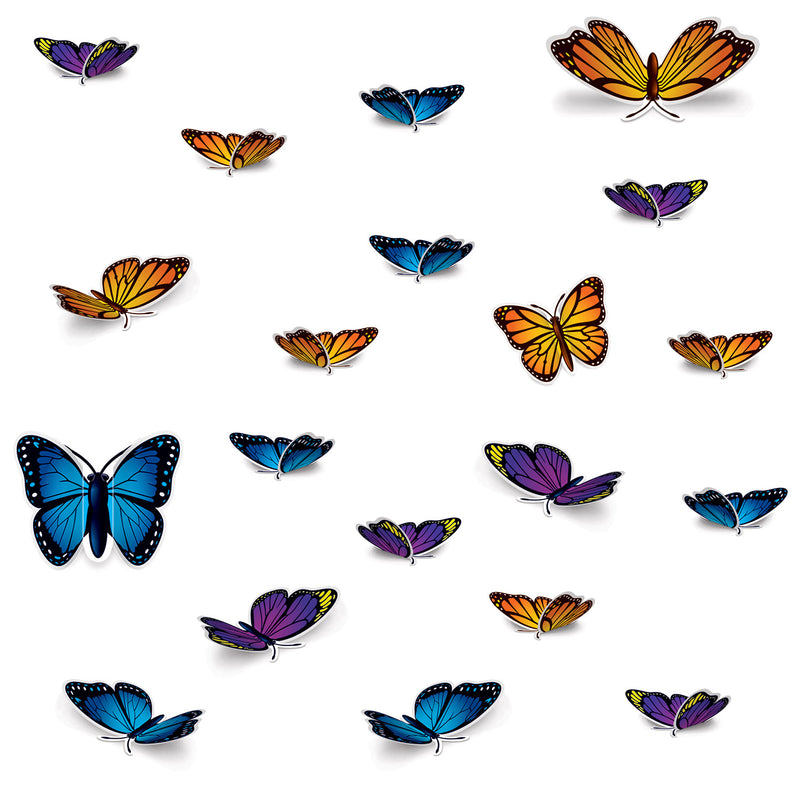 Butterfly Cutouts – Asstd – (20/Pkg) by Beistle for Spring/Summer Printed