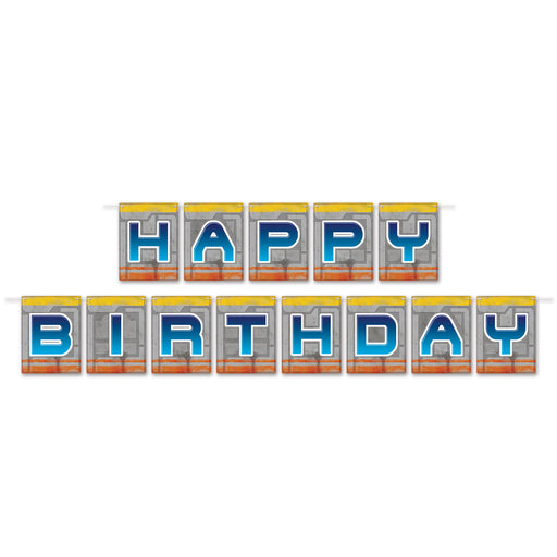 Birthday Space Streamer – 6" x 12' – (1/Pkg) by Beistle for Space Streamers