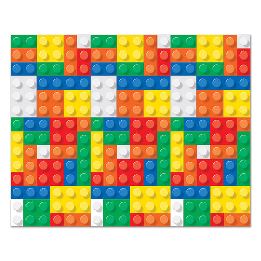 Building Blocks Backdrop – 4' x 30' – (1/Pkg) by Beistle for Building Blocks Backdrops