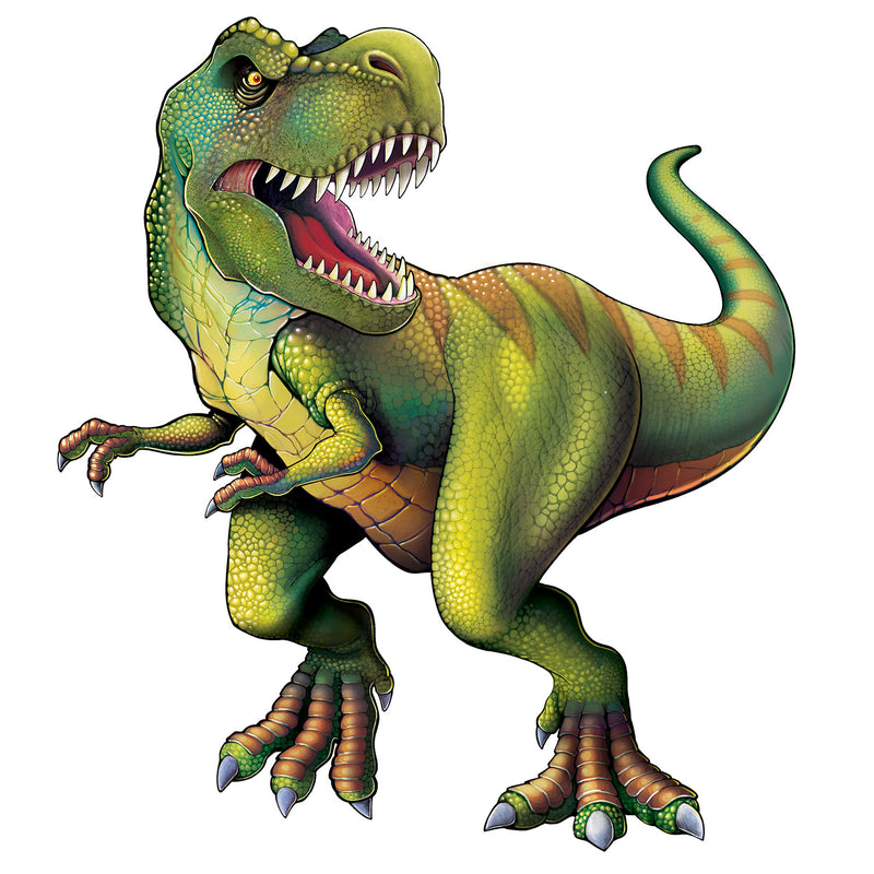 Jointed Tyrannosaurus – 4' 4" – (1/Pkg) by Beistle for Dinosaurs Printed One Side